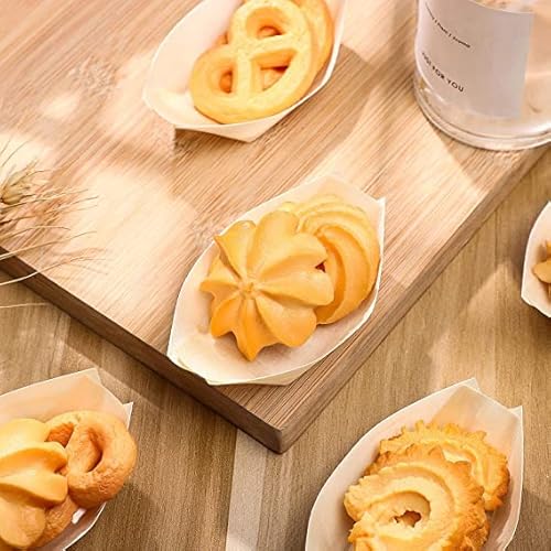 KAIAIWLUO Ciotola Barchetta in Legno,50 PCS Piatti...