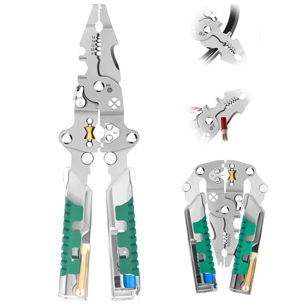 8 In 1 Wire Stripper With Voltage Tester, Electric Pliers, 2025 New