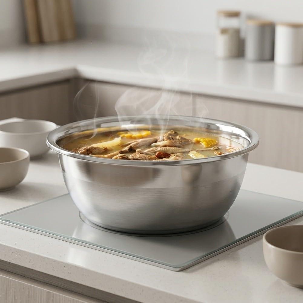 Bol en Acier Inoxydable 30cm Anti-déformant Cuisine