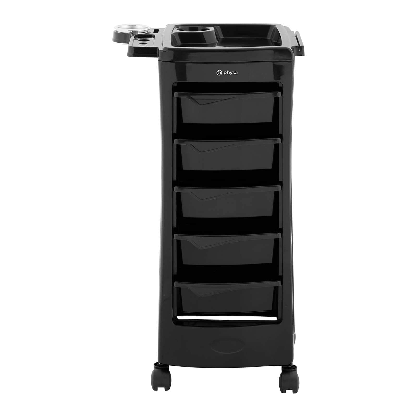 physa PHYSA-RR-10 Charriot pour salon de coiffure Coiffeuse Esthétique (Plateau : 485 x 380 mm, 5 tiroirs, Capacité de charge : 10 kg)