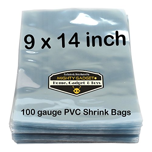 50 pcs Quality 9 x 14 inch PVC Shrink Wrap Bags for Books