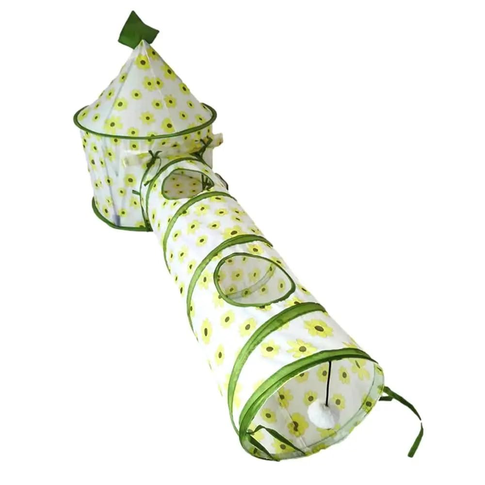 Tunnel De Jeu pour Chat Pliant Interactif Lapin Tente Tunnel Pliable Chat Tente Tubes Portable Intérieur Extérieur Chenil Chat Tunnel Tube Jouet,comme Le Montre