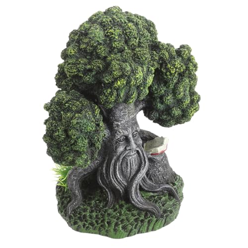 Healifty 魚 水槽 魚 水槽 造園 装飾 LED 小型 魚 水槽 装飾 魚 水槽 水槽 木 飾り 魚 水槽 風景 木 水槽 樹脂