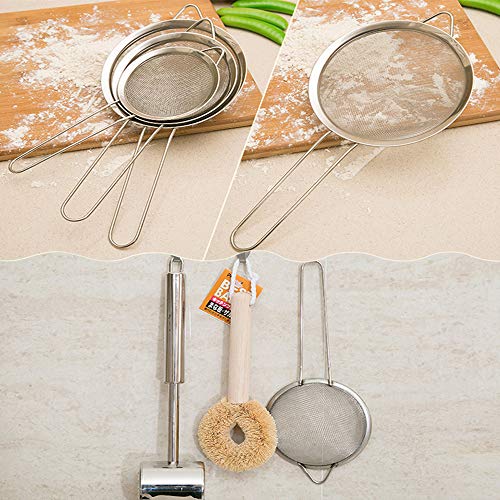 3PCS Stainless Steel Fine Mesh Strainers Juicing