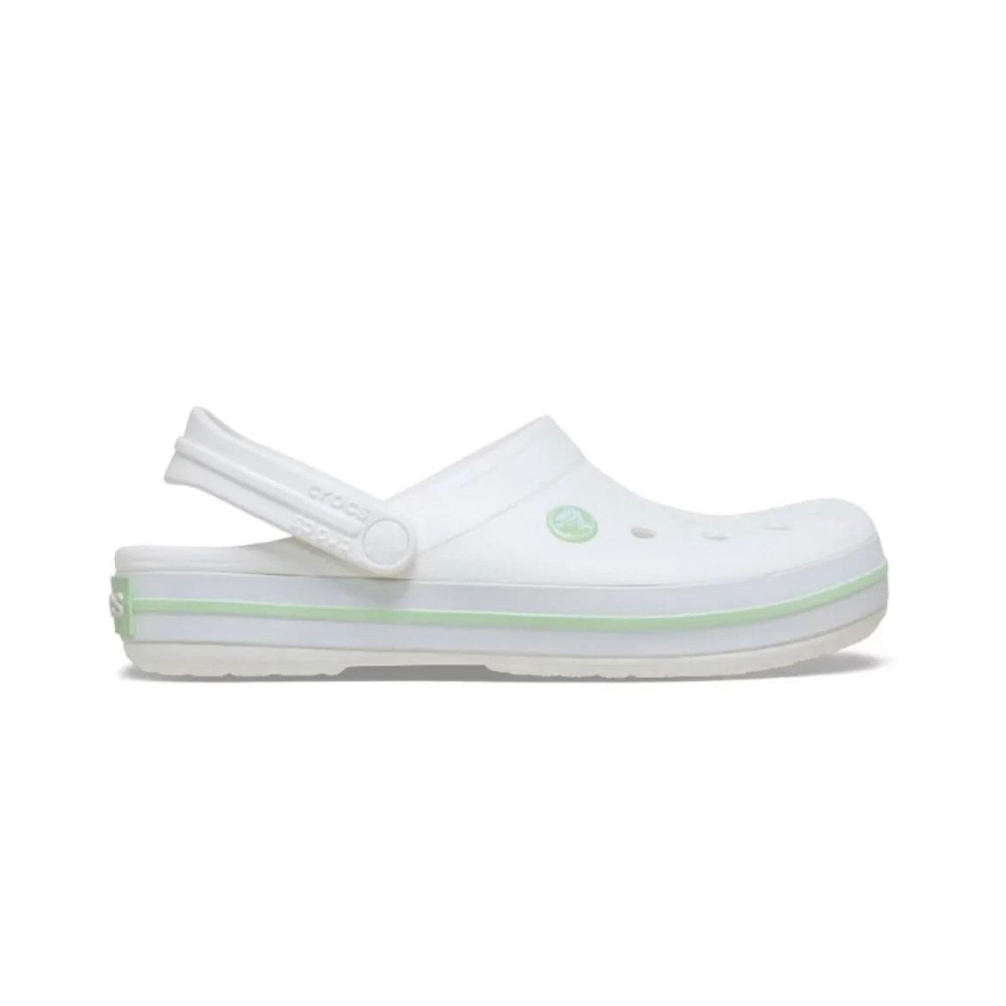 [クロックス] crocs レディース クロックバンドクロッグ CROCBAND CLOGレディースサンダル サボ 11016 ホワイト/セリーングリーン 23.0cm