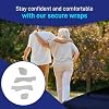 Afex Secure Wraps 4-Pack - Comfort & Security for Male Incontinence Systems, Cotton - Absorbs 15mL - Ideal for Active & Night Use with Afex Incontinence Products