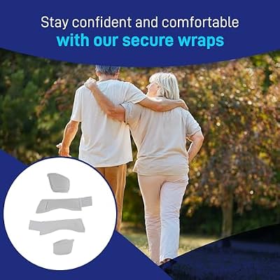 Afex Secure Wraps 4-Pack - Comfort & Security for Male Incontinence Systems, Cotton - Absorbs 15mL - Ideal for Active & Night Use with Afex Incontinence Products