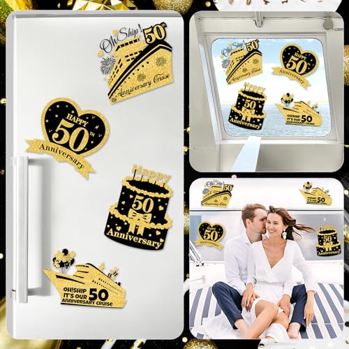4 imanes decorativos aniversario 50 cruise grandes miniatura 4