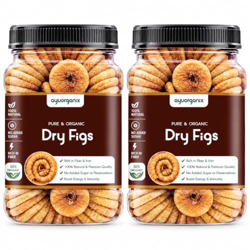 Image of Premium Aghnai Anjeer 500gm*2 | Dried Figs | Naturally Sweet & Soft Dry Fruit | Rich in Fiber, Iron & Calcium | Healthy Snack for Kids & Adults | No Added Sugar | Hygienically Packed