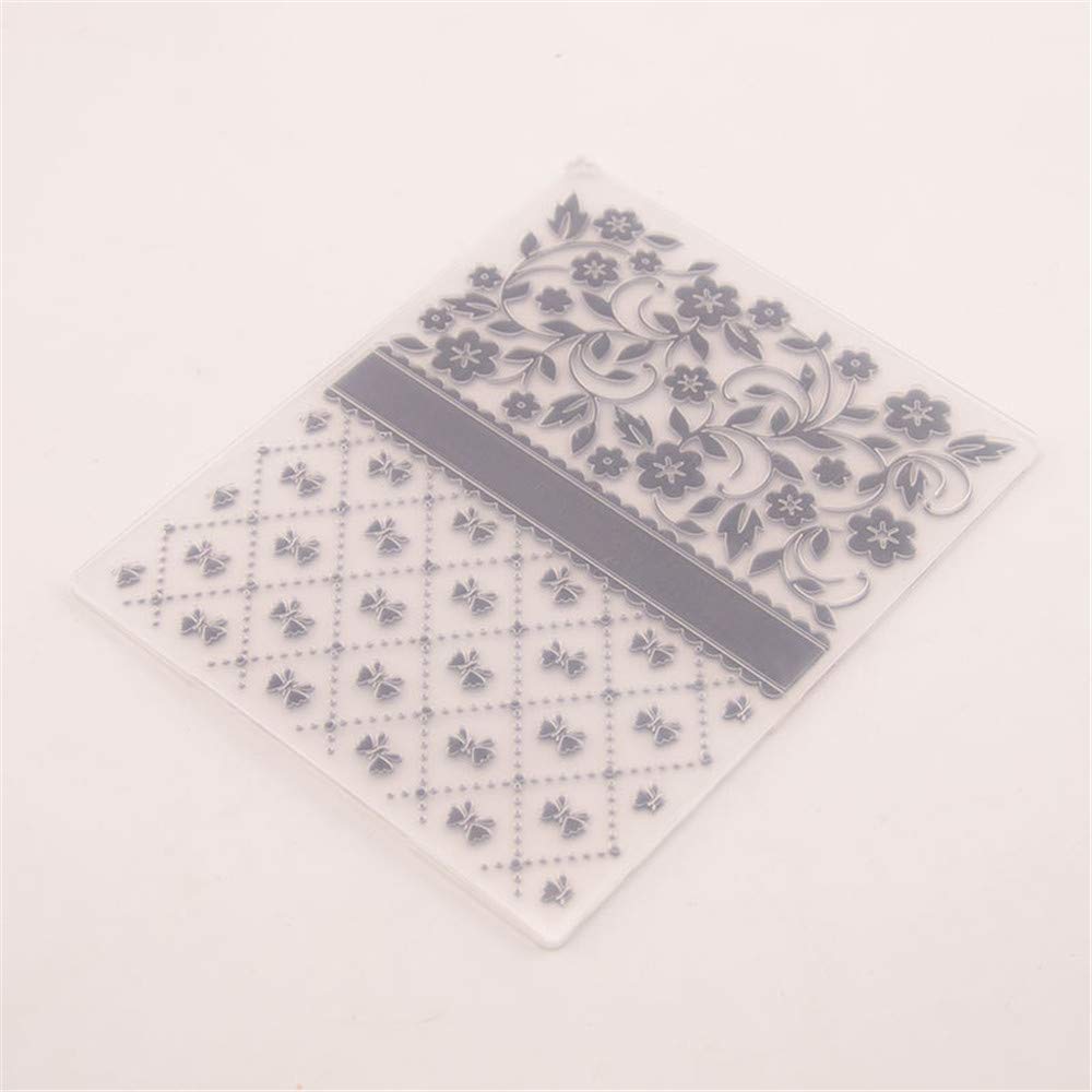 Welcome To Joyful Home Cartella Per Goffratura Floreale In Plastica, 10,5x14,8 Cm, Per Scrapbooking, Biglietti Fai Da Te, Album