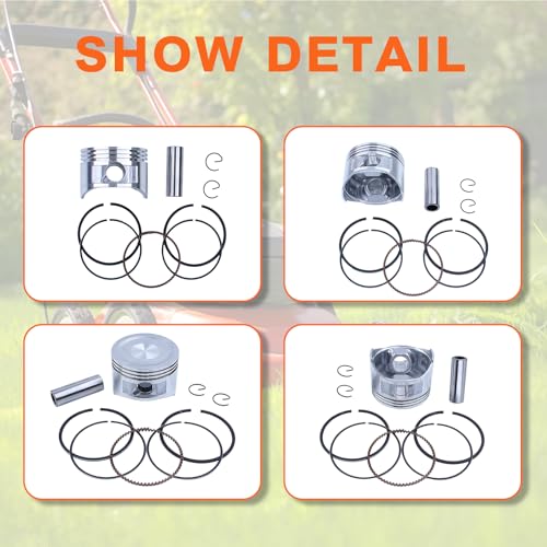 Image of For Honda GX160 Replacement Piston Set with OEM Code 13101-ZF7-010, Gasket Kit, Spark Plug, and More - Complete Upgrade For Enhanced Per For mance (68mm)