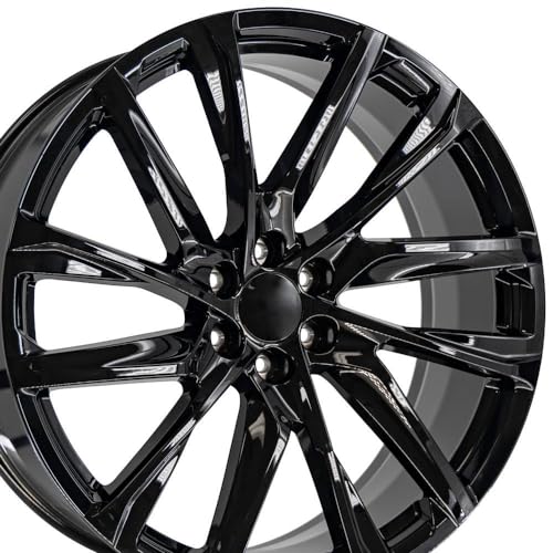 OE Wheels CA90 26 Inch Rims Fit Escalade Style 6x139.7 26x10 Gloss Black -...
