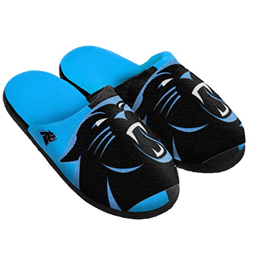 Carolina Panthers Pantufa de cor dividida extra grande