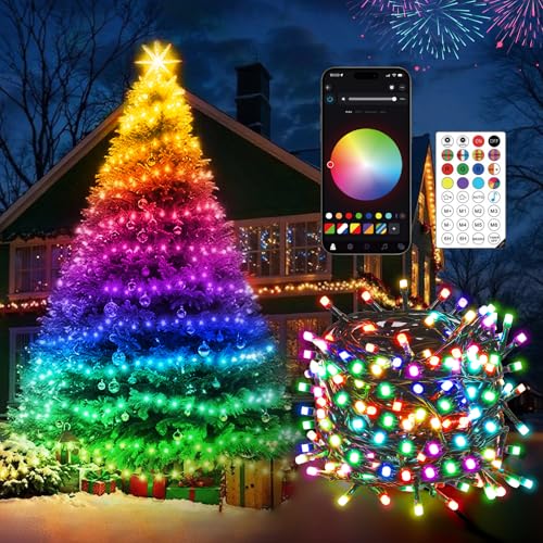 Quntis 30M 300LED Luci Natale Esterno e Interno DIY...