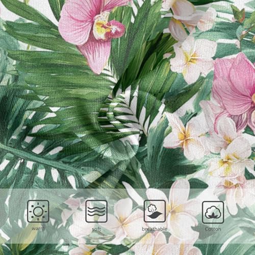 Wusikd Tropical Flowers Girls' Underwear Cotton Watercolor Girls Briefs Soft Toddler Underwear 2T3