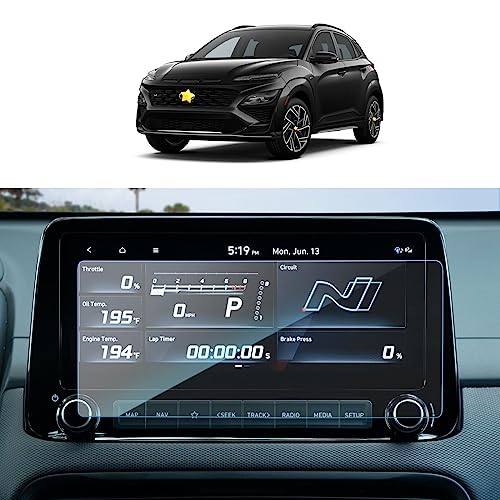 SKTU for 2022 2023 Hyundai Kona Screen Protector for 2022 2023 Hyundai Kona N Line/Limited/N 10.25 Inch Screen Protector 2022 2023 Kona OS 10.25 Inch Navigation Display 2023 Kona Accessories Tempered