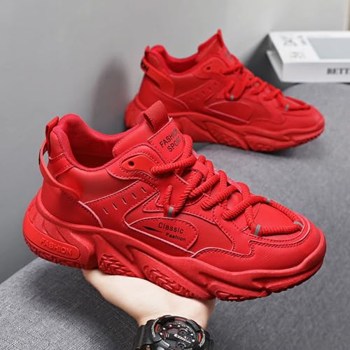 High Top Sneakers for Men Stylish Athletic Shoes PU Leather Street Sports Casual Walking Shoes2
