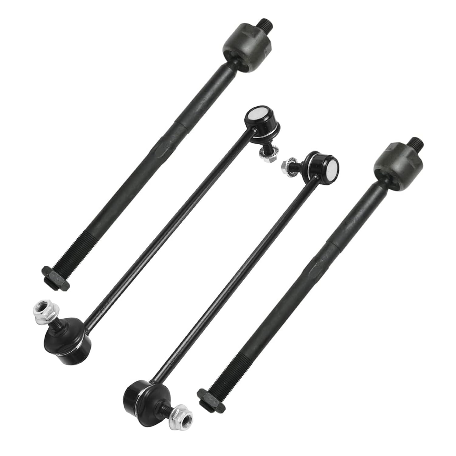Detroit Axle 10-Piece Front End Kit For Volvo C70 C30 V50 S40 - Struts, Tie Rods, Sway Bar Links