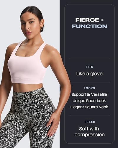 Image of Aoxjox Women's Workout Sports Bras High Impact Fitness Training Gym Khloe Bra Yoga Crop Tank