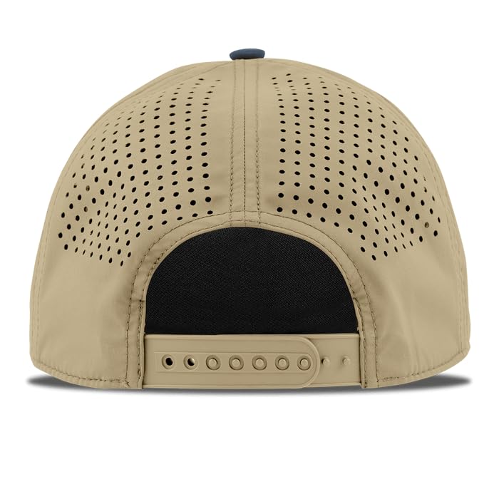Image of Branded Bills Dad Script Hat for Men, Adjustable 5 Panel Rope Baseball Cap, Structured Snapback