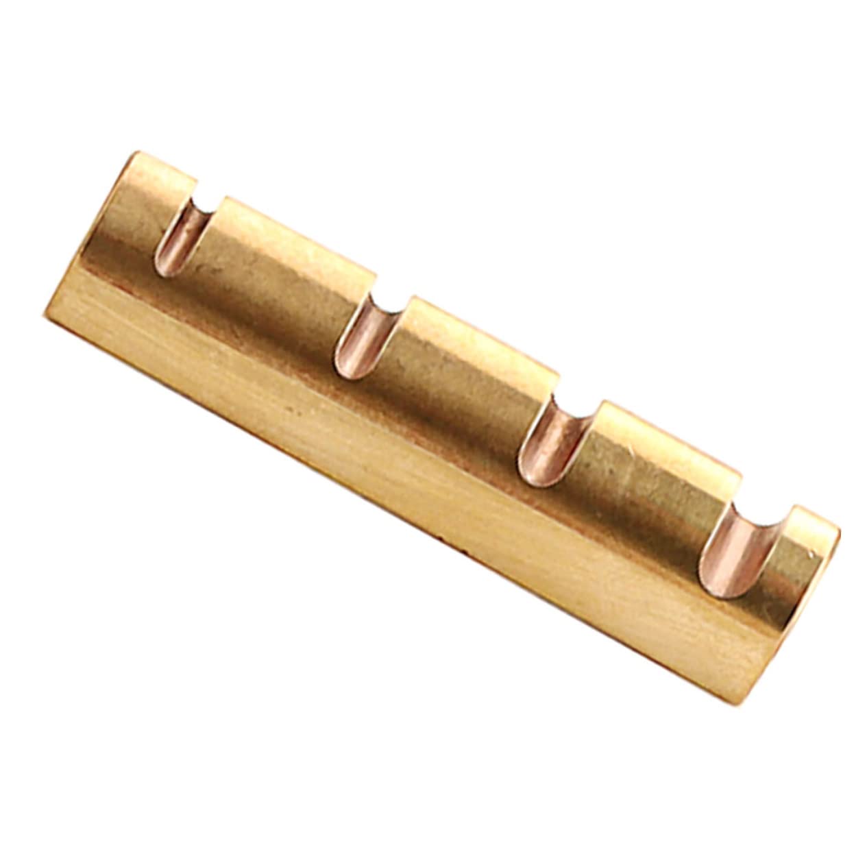 Abaodam 4pezzi Capotasto Professionale Ottone Per Strumenti Corda Accessorio Per Chitarra e Basso Sostituzione Del Nut Per Migliorare Suono e La Stabilità Delle Corde