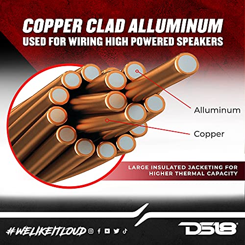 image for DS18 SW-16GA-100RB 16-GA Ultra Flex Speaker Wire Red and Black 100 Ft 