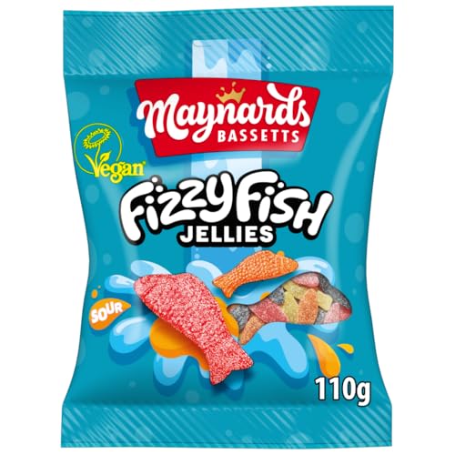 Maynards Bassetts Fizzy Fish Jellies 110 g (Pack of 1)
