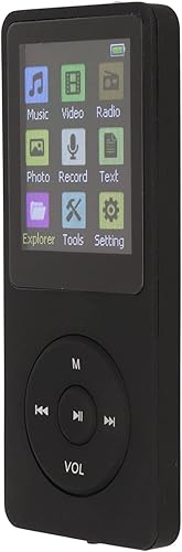 Reproductores MP3 Mp4, reproductor de audio digital LCD ultra fino de 1.8 pulgadas, reproductor de música compatible con tarjeta TF, reproductor de