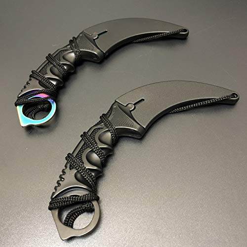 Msgumiho Karambit Knife Trainer No Offensive Karambit Trainer Stainless Steel Practice Training Knife Karambit Knife With Sheath For Beginner 100% Safe Practice Knives Trainer Tool (Color) #TOP6