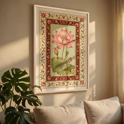 Image of kotart Traditional Art Wall Painting Home Decoration With Frame For Living Room Bed Room Hotel Wall Decor Digital Reprint Engineered Wood (19x25 inch)