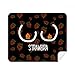 Red Strawberry Funny Drawing Cleaning Cloth Screen Cleaner 2pcs Suede Fabric