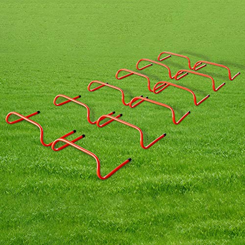 Yaesport 6 inch Speed Hurdles Speed Agility Training Hurdles, Agility Plyometric and All Purpose Speed Training Hurdle (12)