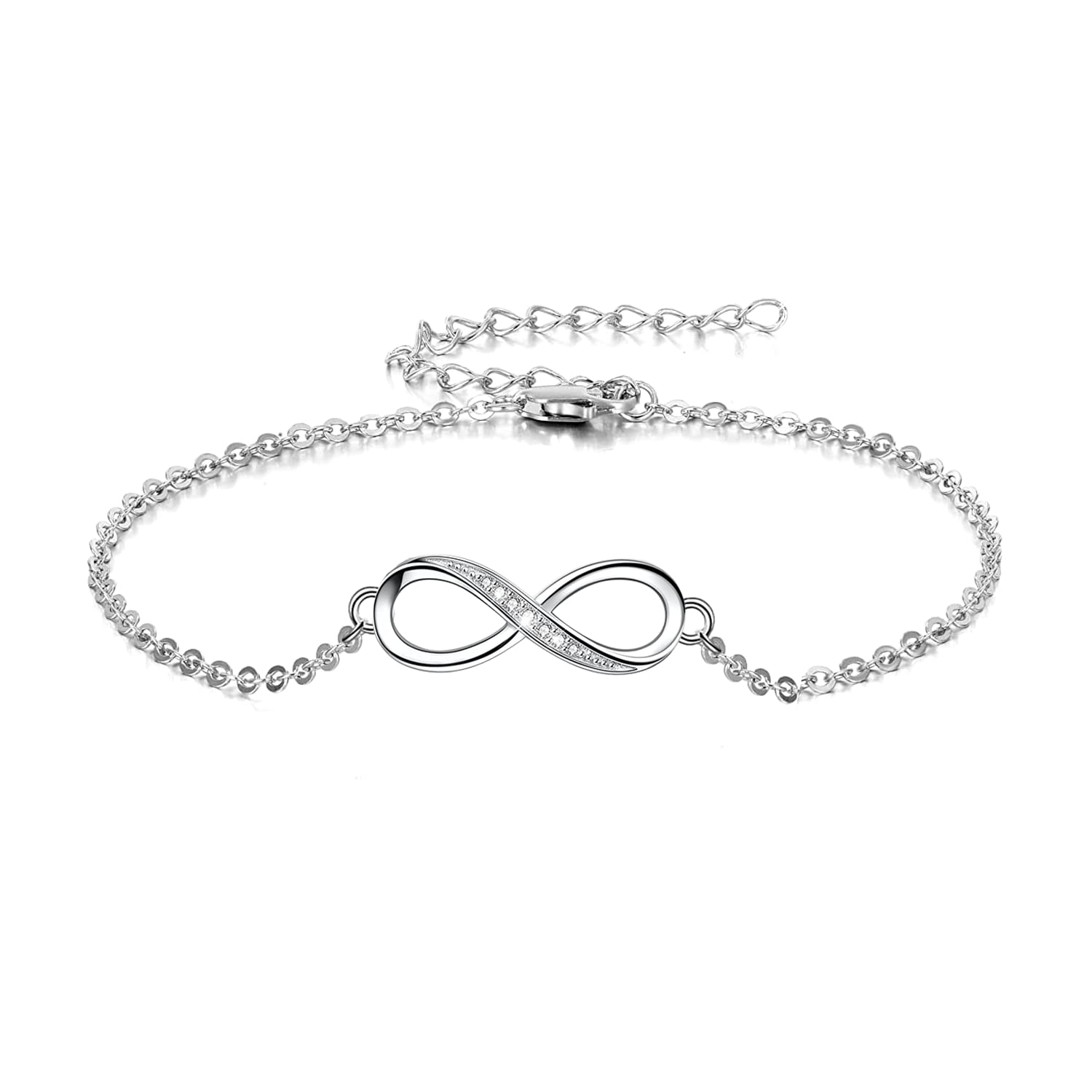 See full amazon price history chart for HighSpark 925 Sterling Silver Bracelet | Infinity Bracelet | Minimal & Elegant Bracelet for Women & Girls | Lovely Gift - Silver HighSpark 925 Sterling Silver Bracelet | Infinity Bracelet | Minimal & Elegant Bracelet for Women & Girls | Lovely Gift - Silver (B0B6W8WR5N) Amazon Price History, Amazon Price Tracker