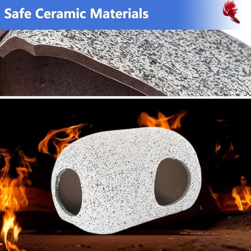 Image of 12Pcs Cave Hideouts for Betta Fish,Tanks, Caves & Rock Decor for Fish Decorations