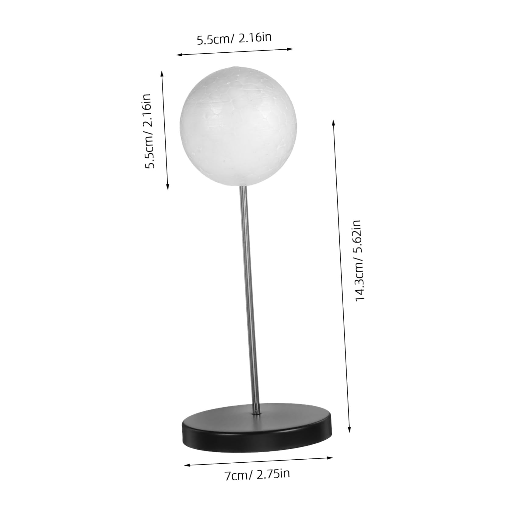 EPIGEIST Doll Wig Stand Hair Extension Holder Metal and Foam Construction Barber Tools Organizer Sturdy Support