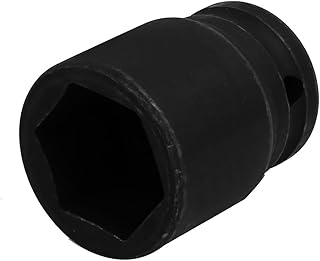 Aexit 3/4-inch Square Hand Operated Tools Drive CR-MO 29mm 6 Point Hex Impact Socket Black Model:36as67qo636