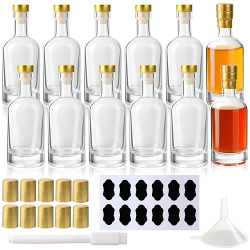 BPFY Glass Liquor Bottles with T-Top Caps and Heat...