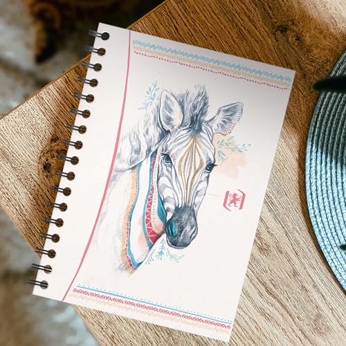 Carnets Boho Chic Oxford A6 à spirale et couverture souple en lot de 10 - 6