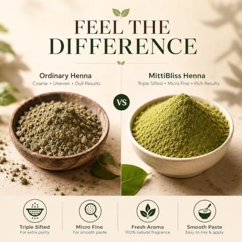 Image of 100% Natural Mehndi /Henna Powder for All Types of Hair | Triple Filtered Microfine Henna Chemical Free Hair Colour & Deep Hair Conditioner | Adds Natural Shine & Softness