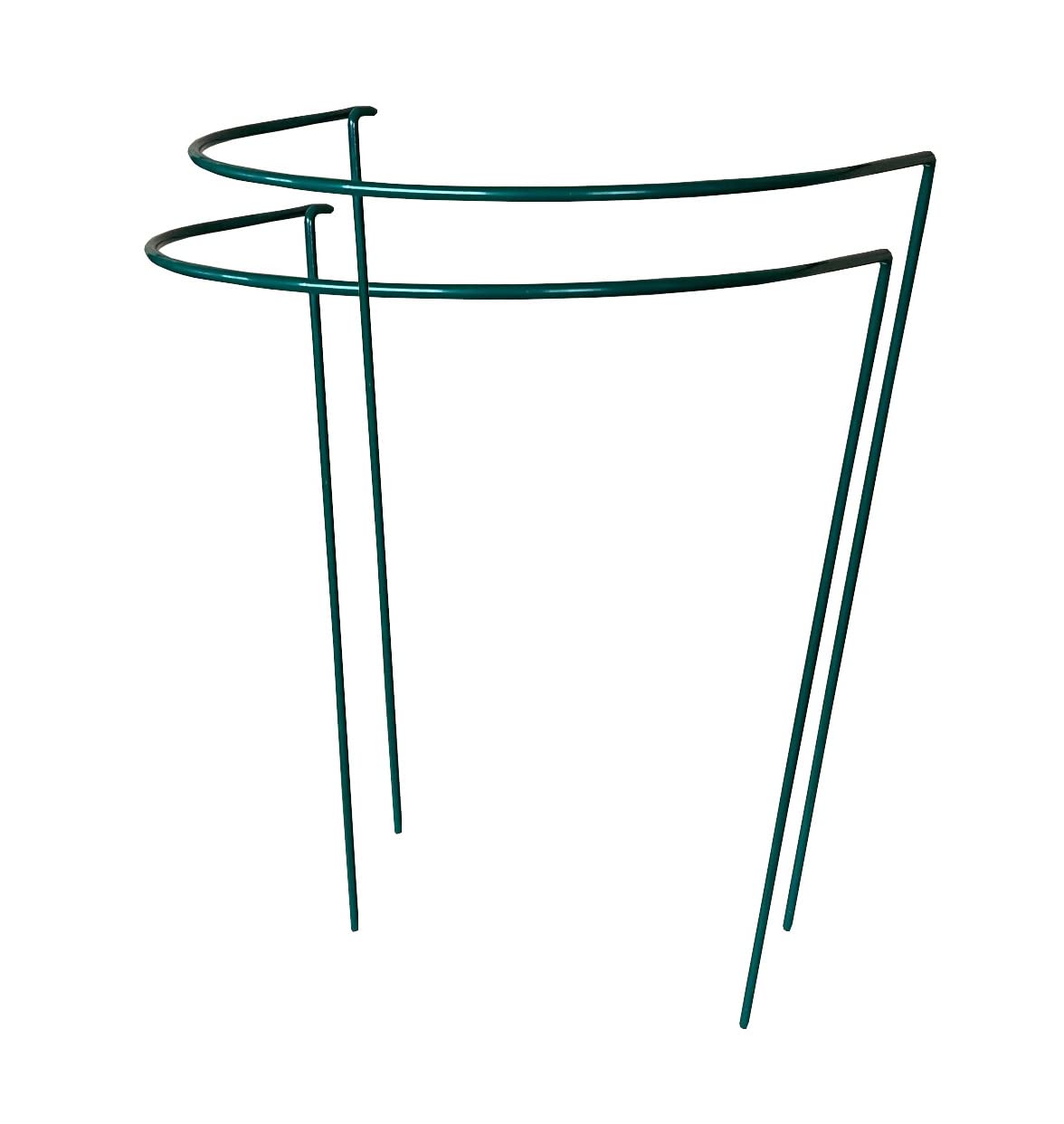Selections Green Garden Hoop Bow Plant Support Connecting Metal Hoops 35Cm X 45Cm - Pack Of 2
