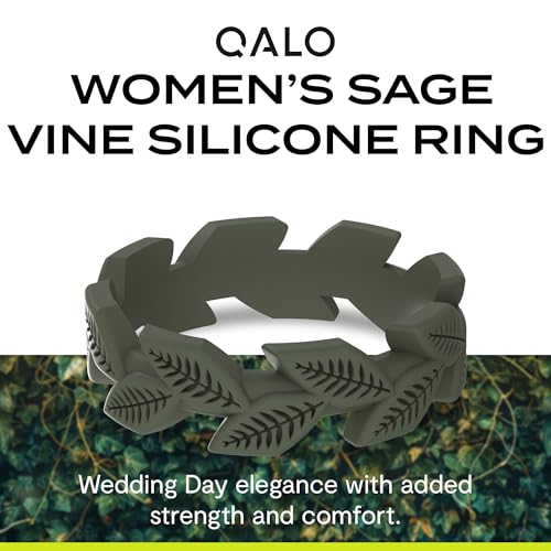QALO Silicone Ring for Women - Breathable & Durable Wedding Bands - Comfort Fit Engagement Rings2