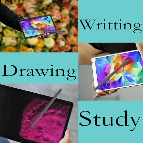 Image of Grey Galaxy Tab S9 FE S Pen for Samsung Galaxy Tab S9 FE Stylus Pen Replacement + Free 5 Tips for Samsung Galaxy Tab S9 FE Stylus S Pen