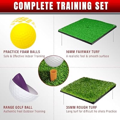 DURARANGE Pop-Up Golf Chipping Net - Ultimate Target Training Chip Aids for Precision & Distance, Outdoor | Indoor Practice, Golfer Gift