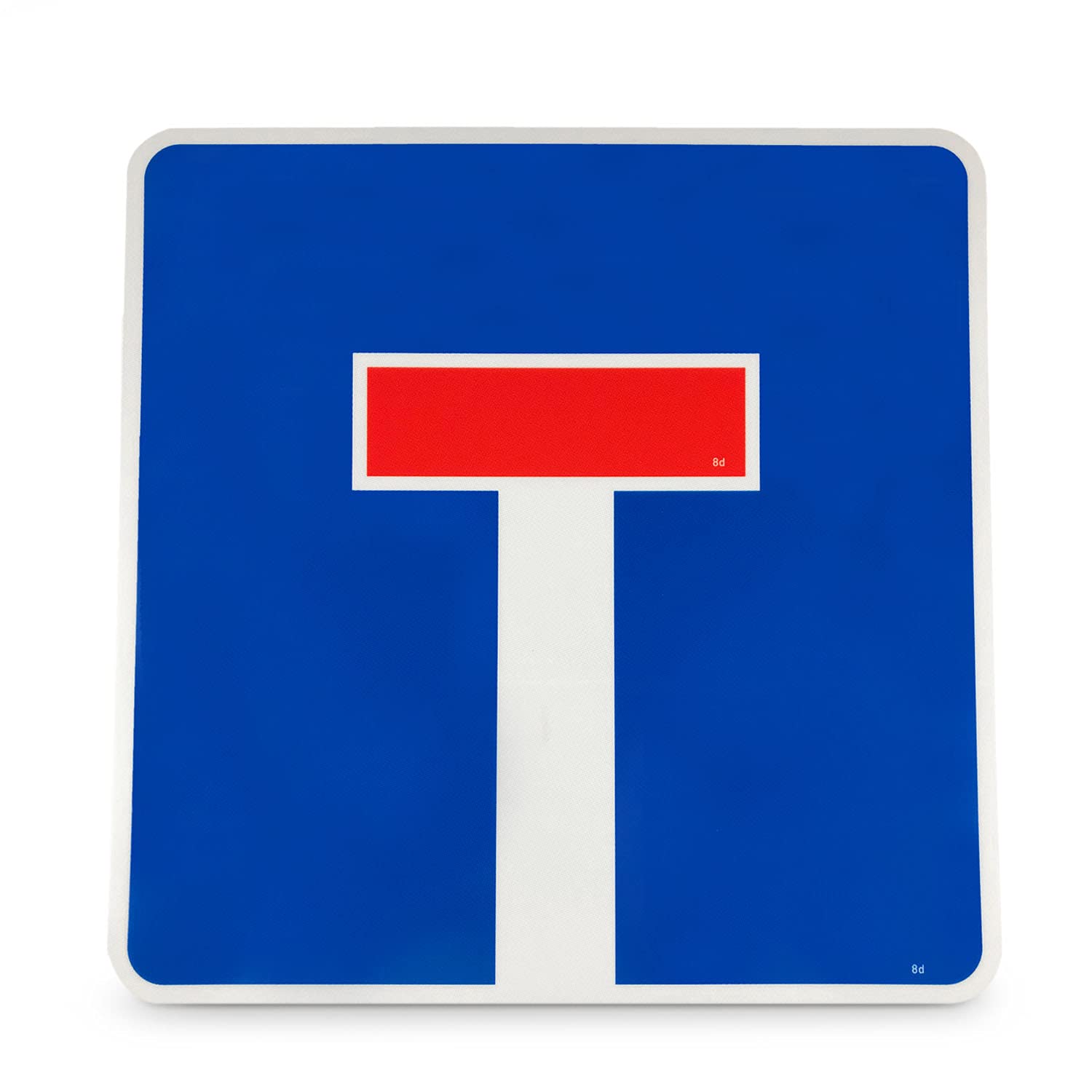Verkehrszeichen - StVO Sackgasse Aluminium - 60,0 x 60,0 cm - Typ1 - retroreflektierend - Klasse RA1