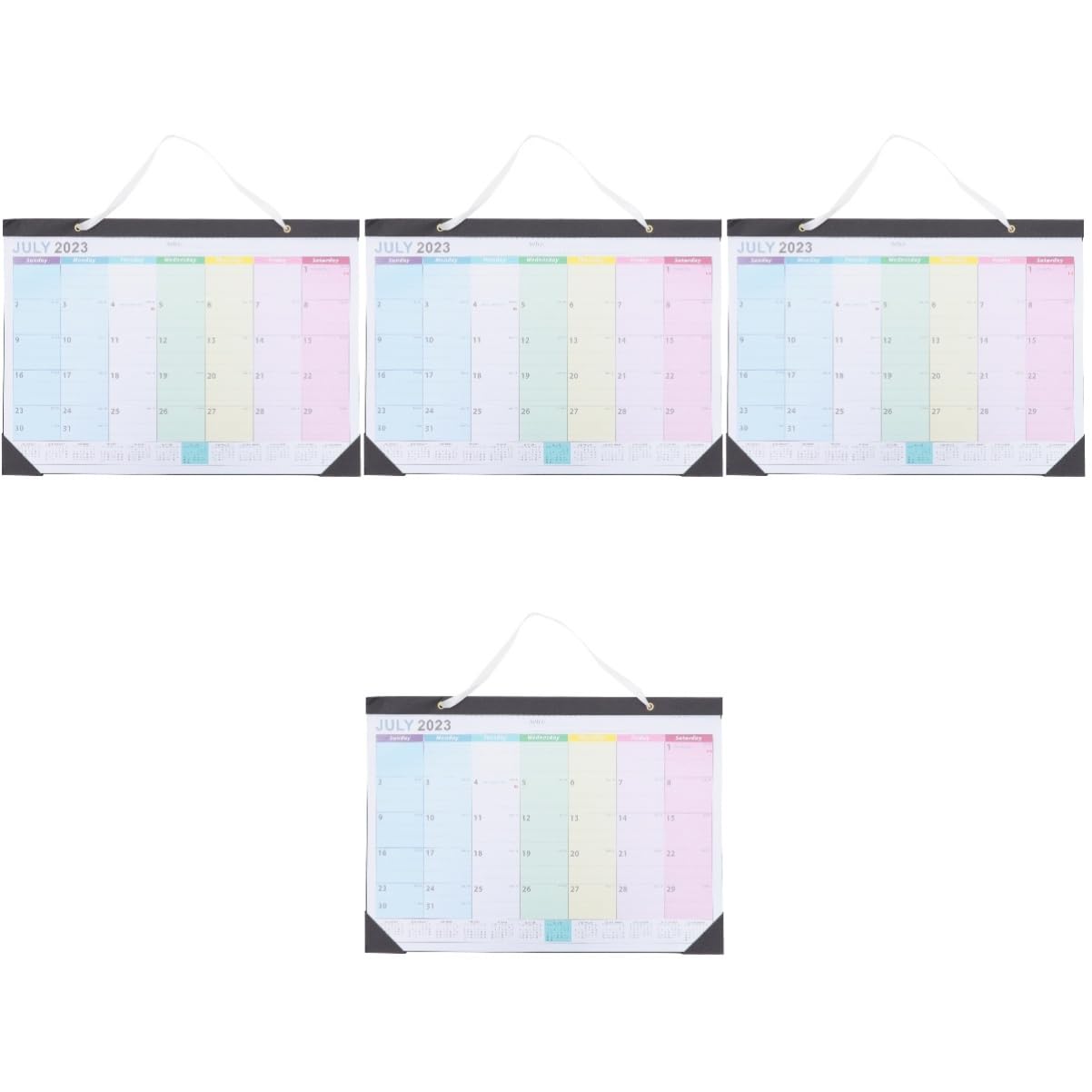 VILLCASE 4stücke Countdown Kalender Wandkalender Monatskalender Für Zuhause Hängender Englischer Wandkalender Mit Für Notizen Praktischer Und Stilvoller Monatsplaner