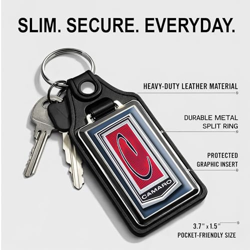 Image of Brotherhood Car Key Chain for Camaro - Classic Models Keychain for Men and Women Gift Key Ring - Ascot Blue - 2nd Gen 71-73