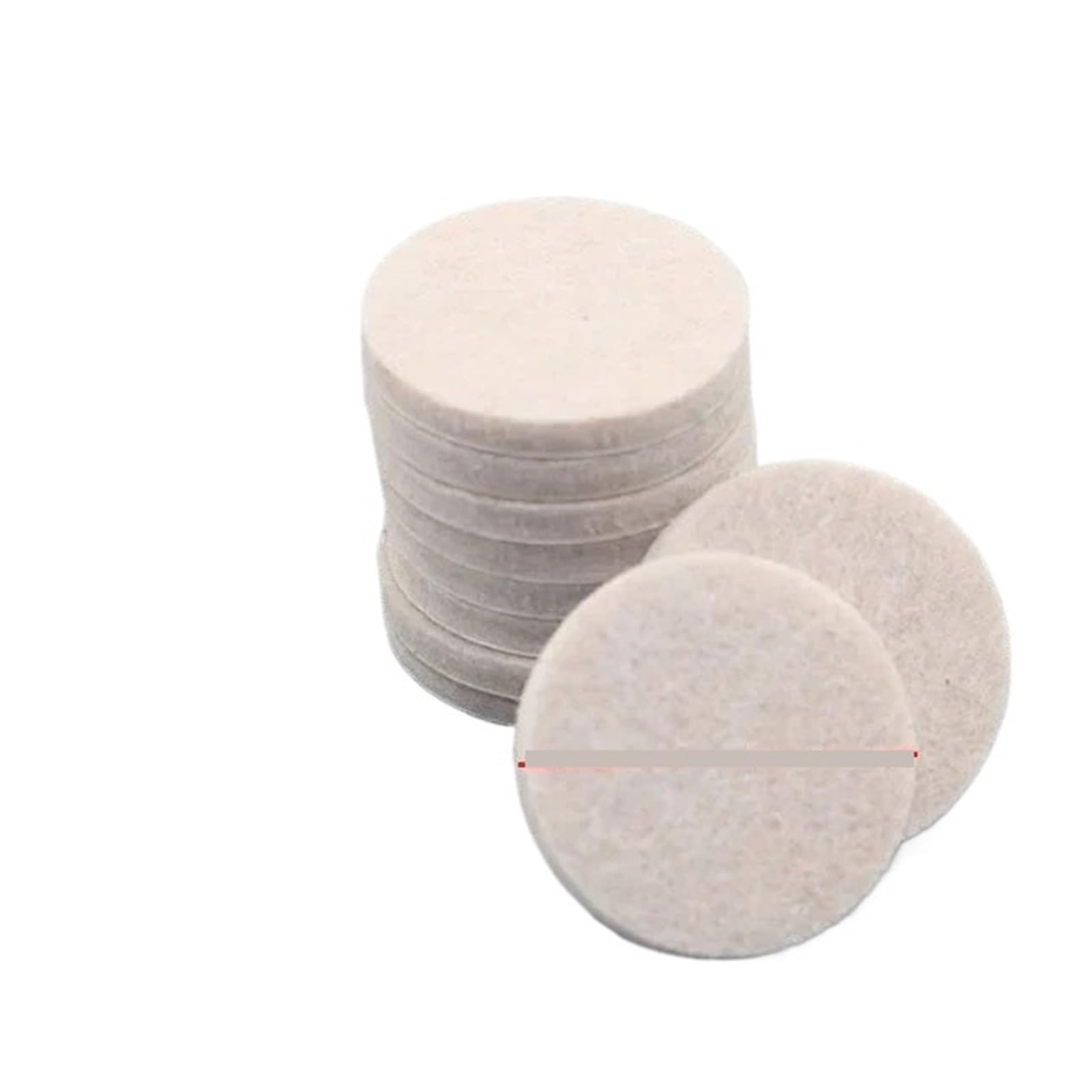 Self Adhesive Floor Protector Pad, Felt Chair Leg Pads 3-5mm Thick Non-Slip Self-Adhesive Mute Floor Scratch(5mm-Round-32Pcs)