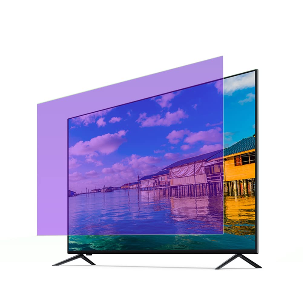 Pellicola proteggi schermo antiriflesso per filtro per monitor 75" 77" 82" 85" standard o curvo anti luce blu/anti-UV, riduce il riflesso abbagliante e l'affaticamento degli occhi ( 77inch 1722x993mm)