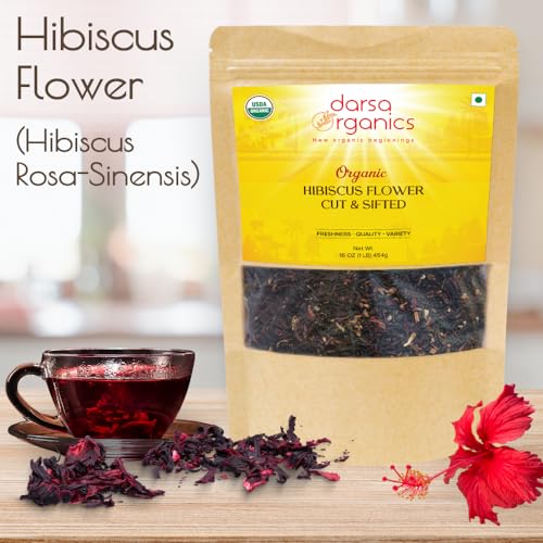 Darsa Organics Organic Dried Hibiscus Flowers