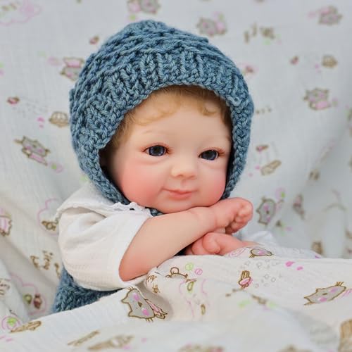 Muñeca Bebé Reborn de Silicone 40 cm con Accesorios miniatura 4